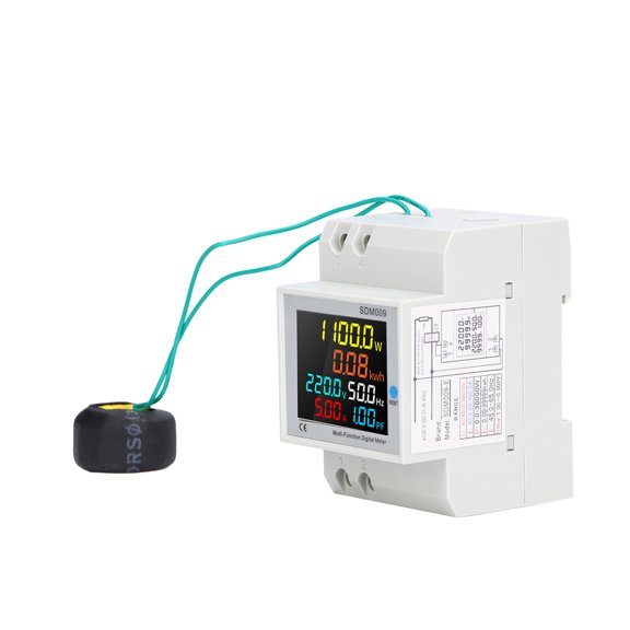 Yajisi Power Factor Monitor Single Phase Digital Display Voltage Current Frequency Meter AC40-300V