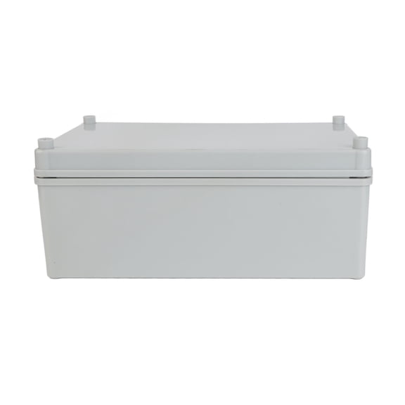 Yajisi Power Junction Box with Mounting Plate ABS Plastic DIY Electrical Project Box IP67 Waterproof Gray, 9.8 in x 5.9 in x 3.9 in