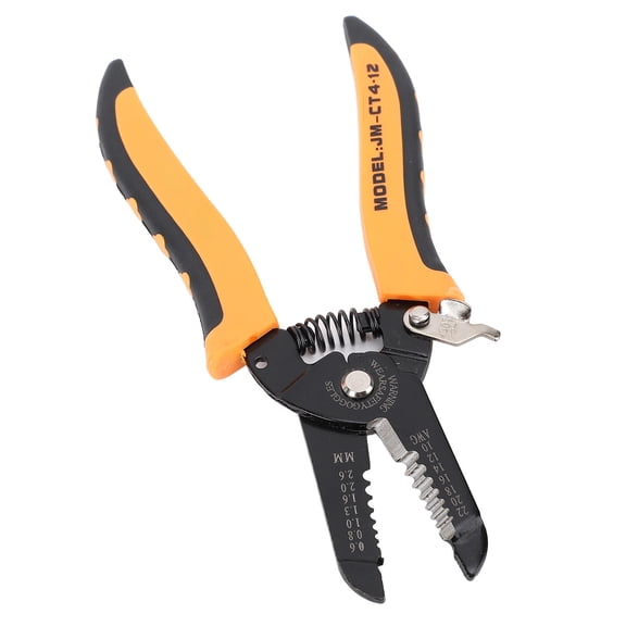 Yajisi Precision Wire Stripper & Cutter Carbon Steel Multifunctional Pliers with Safety Lock for 1022AWG Solid & Braided Wires