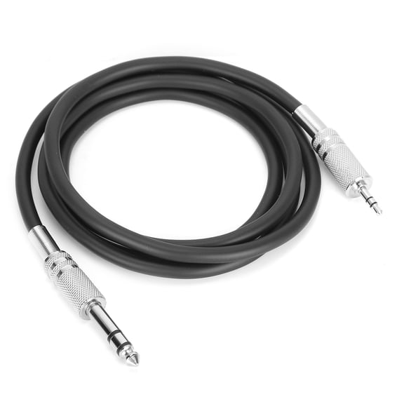 Yajisi Premium Audio Cable 3.5mm 1/8 Inch to 6.35mm 1/4 Inch TRS Stereo Adapter Cord for Amplifiers Guitars Keyboard Home Theater Mixers 4.9 ft / 1.5 m