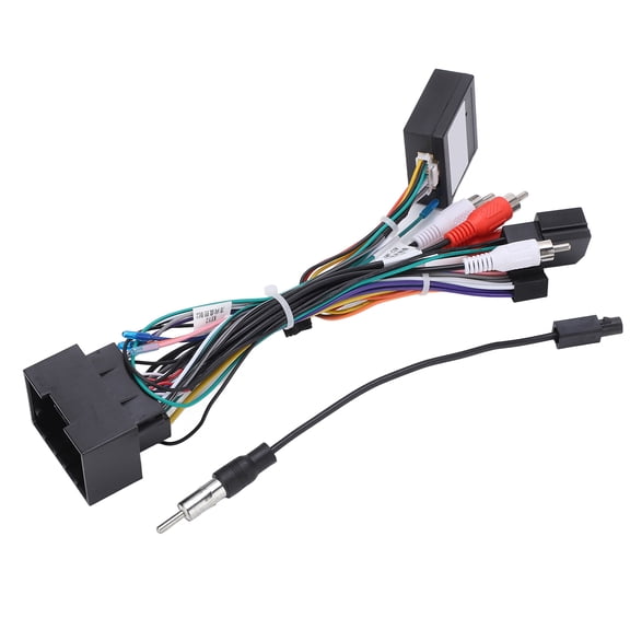 Yajisi Premium Audio Wiring Harness with CAN Bus Box, 16Pin Radio Wire Cable Adapter Connector Compatible with Cruze Malibu Regal Sonic AVEO, Car Stereo Installation Wire Kit (10 inches / 25.4 cm)