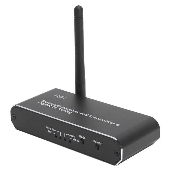 Yajisi Premium Digital-to-Analog Audio Converter, Wireless DAC to Analog Audio Adapter with Bluetooth 5.0 Receiver for TV, Cellphone and Tablet, Dual Units (6.69 x 5.12 x 1.97 in / 17 x 13 x 5 cm)