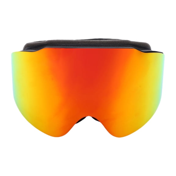 Yajisi Premium Double Layered Anti Fog Ski Goggles for Men Women Snowboarding Snowmobile Dog Sledding Sun Proof Snow Goggles with PC Lens, Black Red (10.24 inches / 26.00 cm)
