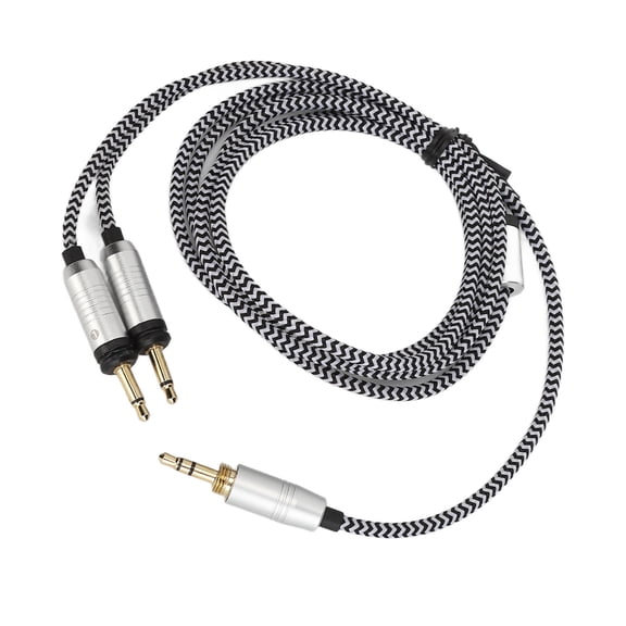Yajisi Premium Replacement Headphone Sound Cable Compatible with Focal Elegia, Glear MG, Celestee, Stellia, Elear, Clear, Radiance Headphones, Woven Wire Cord, 51.2 inches / 130 cm Length