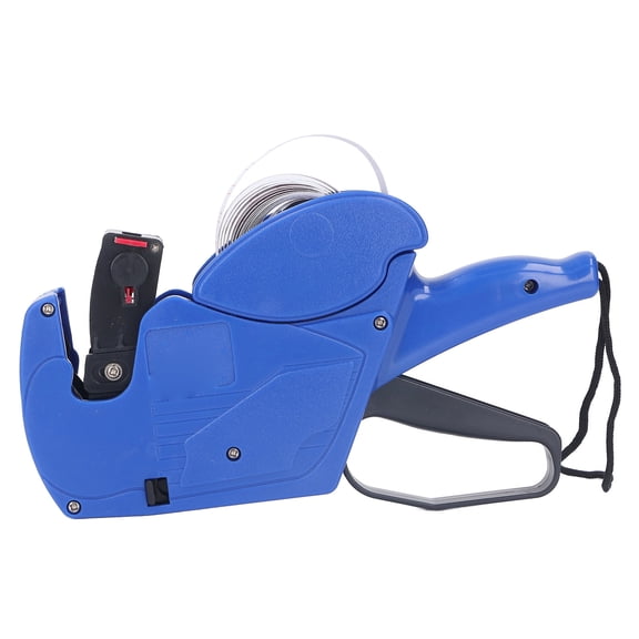 Yajisi Price Labeling Machine 8 Digits Portable Manual Price Tag Tool for Store Factory Warehouse Blue 9.06 inches / 23.00 cm
