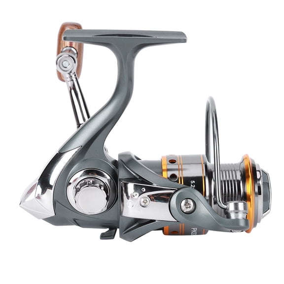 Yajisi Pro 11-Bearing Lure Spinning Fishing Reel, Bevel Shallow Spool Lightweight Tackle Accessory, Ambidextrous For Saltwater Freshwater, Size 2000 (5.12 in / 13 cm)