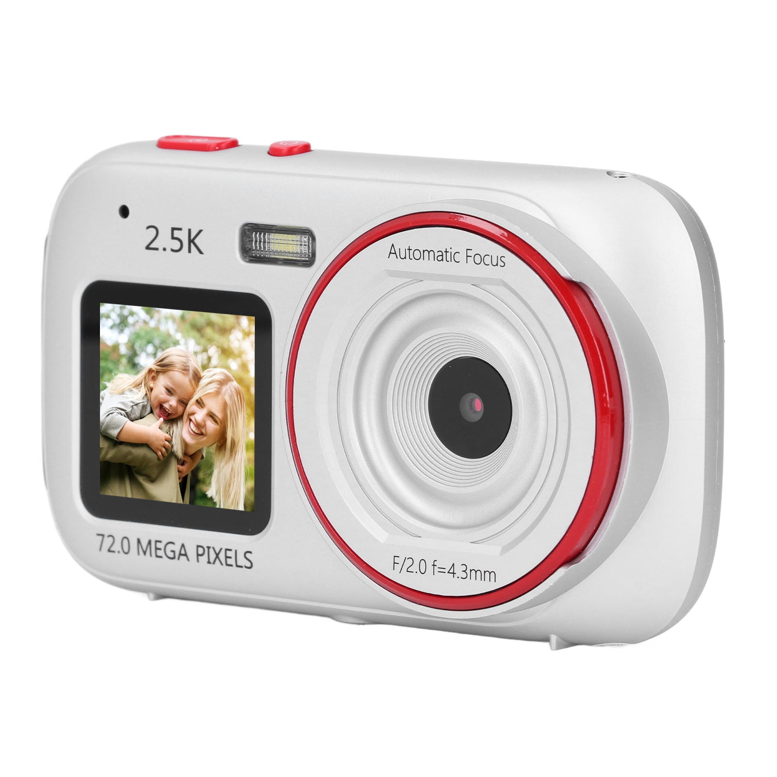 Yajisi Ultra HD Dual Screen Digital Camera, 72MP 2.5K Pocket
