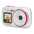 thumbnail image 1 of Yajisi Professional Dual Screen Digital Camera, 72MP 2.5K Silver Pocket Selfie Vlogging Cam with 16X Digital Zoom, Autofocus Anti Shake Smart Compact Camera (2.4-inch / 6.1 cm Main Screen), 1 of 5