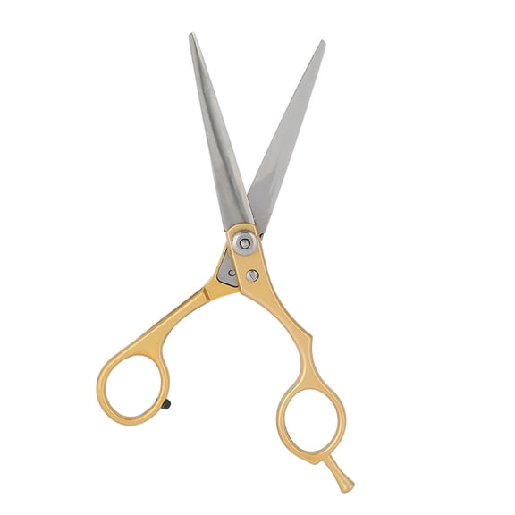 Yajisi Professional Hair Cutting Scissors Barber Shears Family Salon Flat Tooth Hairdressing Tool, Premium Stainless Steel, Gold Finish, 9.3 inches / 23.5 cm Length