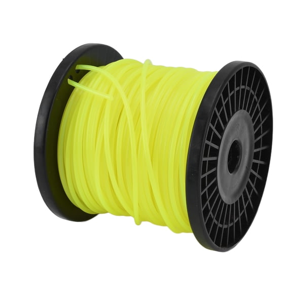 Yajisi Professional String Trimmer Line 3.0mm / 0.1 in Round Yellow Heavy Duty Nylon Weed Wacker Eater String Refill Line for Lawn Mowers and Garden Grass Trimming 164.0 ft / 50m