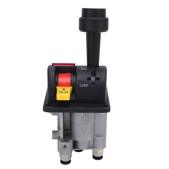 Yajisi Proportional Control Valves 4 Hole Hand Control Slow Down Function Dump Truck Valve Tipper Hydraulic System with 4 Connectors (19x8x7 inches / 48.26x20.32x17.78 cm)