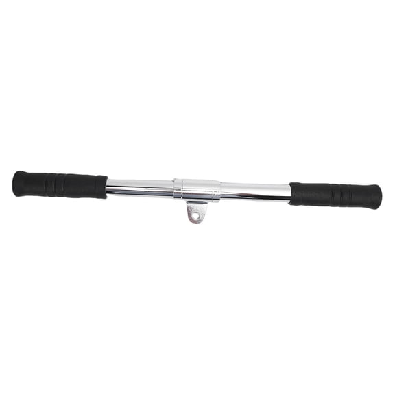 Yajisi Pulldown Straight Bar with Non-Slip Rubber Grips, Heavy Duty Steel 20 Inches / 50.8 cm Workout Pull Down Handle Attachment for Gym Cable Machine and Strength Training