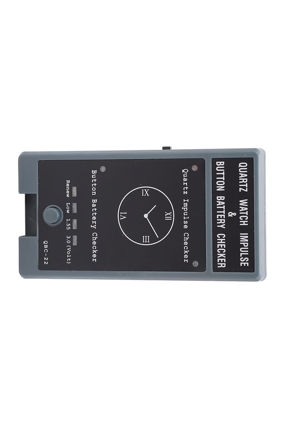 Quartz Watch Mobile Tester & Impulse Button Battery Power Checker, Portable Watch Repair Detection Tool Kit with 2 AAA Batteries, Grey (Unisex)