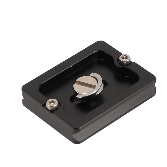 Yajisi Quick Release Plate Aluminum Alloy 38mm Slot Standard 1/4in Thread Camera Tripod Mount Plate for Stabilizer - Black
