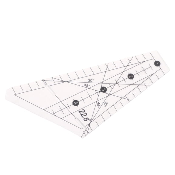 Yajisi Quilting Ruler 22.5 Degrees Slot Design Transparent Plastic Tailor Ruler Tool for Sewing DIY Craft, 8 ft / 96 inches / 243.8 cm