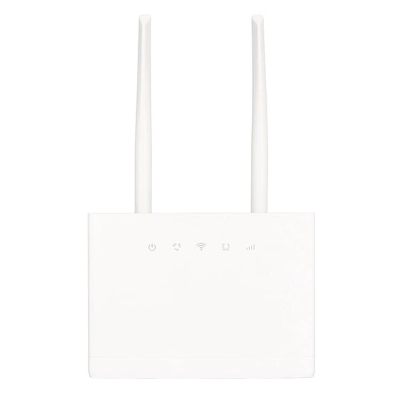 Yajisi R311 Pro 4G LTE CPE WiFi Router 300Mbps Support 32 Users Modem with SIM Card Slot 2 5dBi Antennas for Africa 100-240V UK Plug 10.63 inches / 27 cm