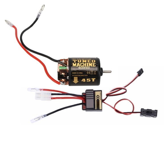 Yajisi RC Brushed Motor High Frequency Drive System 320A ESC Climbing Car Waterproof Upgrade Kit for Tamiya Axial Scx10 90046 Traxxas D90 Redcat HPI 45T