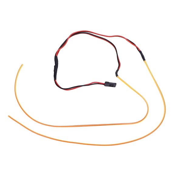 Yajisi RC Car Decorative Light Strip, 1/24 1/18 Flexible Cuttable Simulation LED Ribbon Light Fit for SCX24 Crawler, Waterproof Silicon Chassis Body Tube Accessories, 13 Inches / 33.0 cm Yellow Light