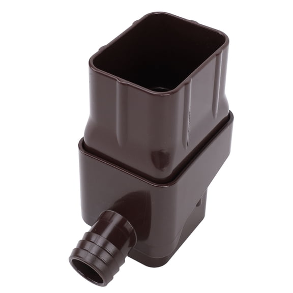 Yajisi Rainwater Collection System Brown Easy Installation Efficient Rain Barrel Diverter Kit for Downspout Eco-Friendly Water Harvesting Solution Premium ABS Material 8.26 inches / 21 cm Length