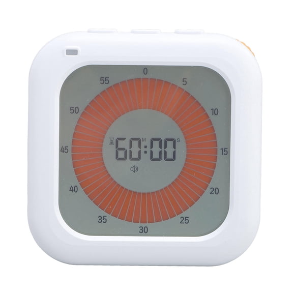 Yajisi Rechargeable Visual Digital Timer, Magnetic Backing Adjustable Brightness Volume Timer for Kitchen & Office, 5.12 x 5.12 x 1.97 Inches