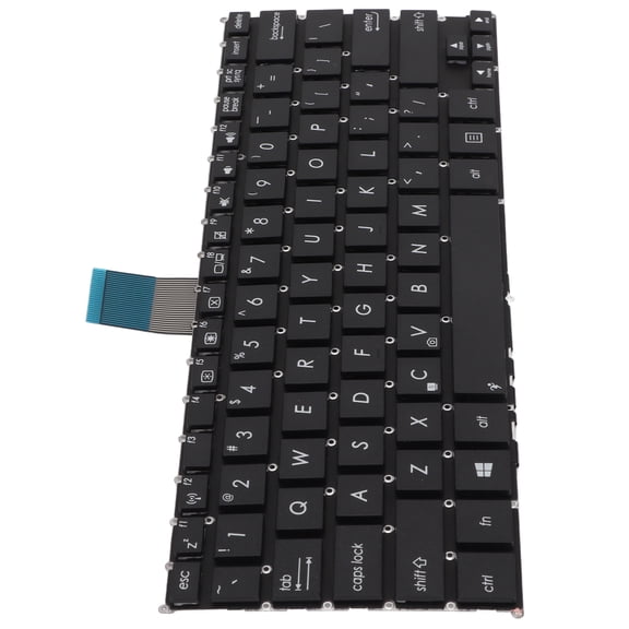 Yajisi Replacement Keyboard Keys Easy Replaceable Installation Convenient Practical 82 Key Computer Supplies for ASUS F200CA X200MA X200CA English Notebook Keyboards, Black, 14.96 inches / 38 cm