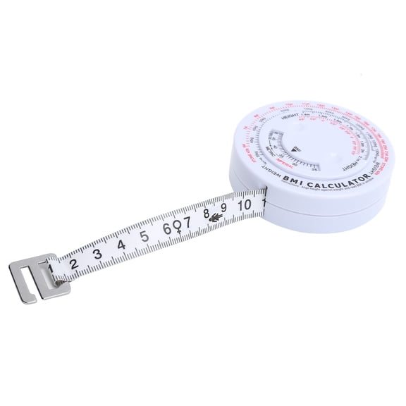 Yajisi Retractable BMI Body Mass Index Tape Measure and Body Fat Caliper Weight Loss Calculator Measuring Tool for Waist Arms Legs, Dual Units 59 Inches / 150 cm
