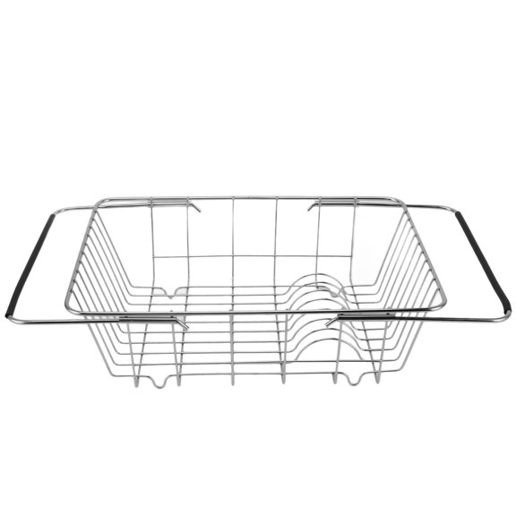 Yajisi Retractable Kitchen Drying Rack Stainless Steel Multipurpose Sink Basket for Fruit Washing Dish Drying 13.78 x 10.63 x 5.12 in