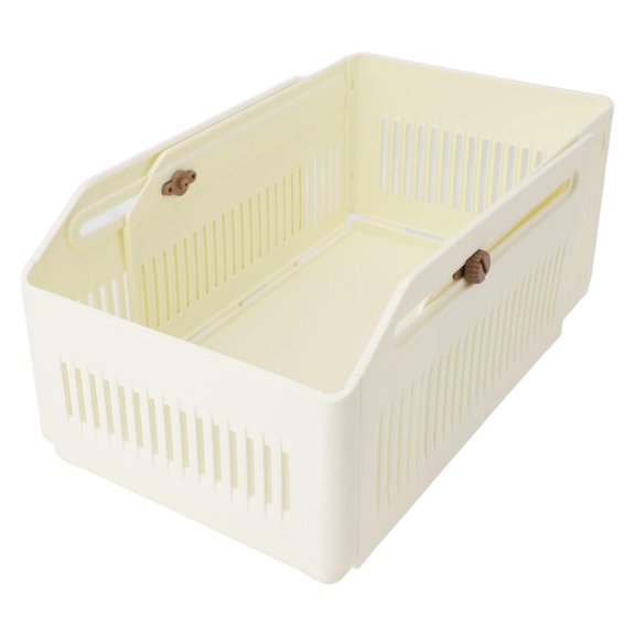 Yajisi Retractable Storage Bin 2pcs Expandable Stackable Organization Container for Closet Pantry Cabinet 7.9x8.3x6.1in