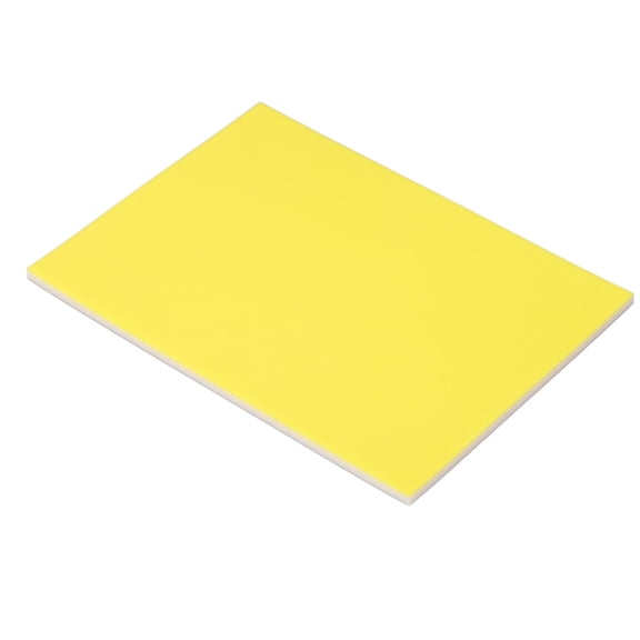 Yajisi Rubber Stamp Carving Block 7.87 x 5.9 x 0.2 Inches (20x15x0.5 cm) Double Layer TPR Material Carving Block for Printmaking Arts and Crafts DIY Projects Yellow and White