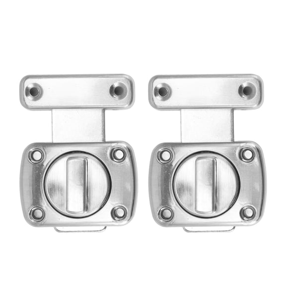 Yajisi Rust-Proof Square Door Latch, Zinc Alloy Rotating Lock Latch with Comfortable Knob for Kitchen & Room Doors - 4.7x2.8x1.2 Inches