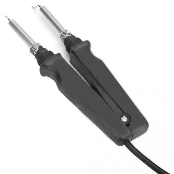 Yajisi SMD Rework Station 220V 60W Desoldering Soldering Tweezer Style Iron Ceramic Heater High Efficiency Twin-Tube Temperature Repair Tool For Circuit Board Repair Intensive Desoldering