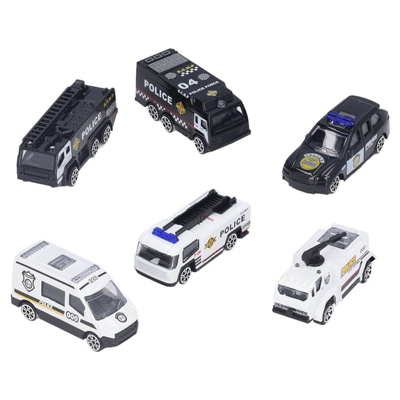 Yajisi SWAT Car Set 1:64 Alloy Metal Portable Children's Educational Toys Die Cast Police Vehicles Model Set (13.78 inches / 35.0 cm)