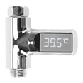 thumbnail image 1 of Yajisi Shower Thermometer Instant Read Waterflow Powered LED Digital Display Baby Bath Temperature Indicator for Home Bathroom, 1 of 10