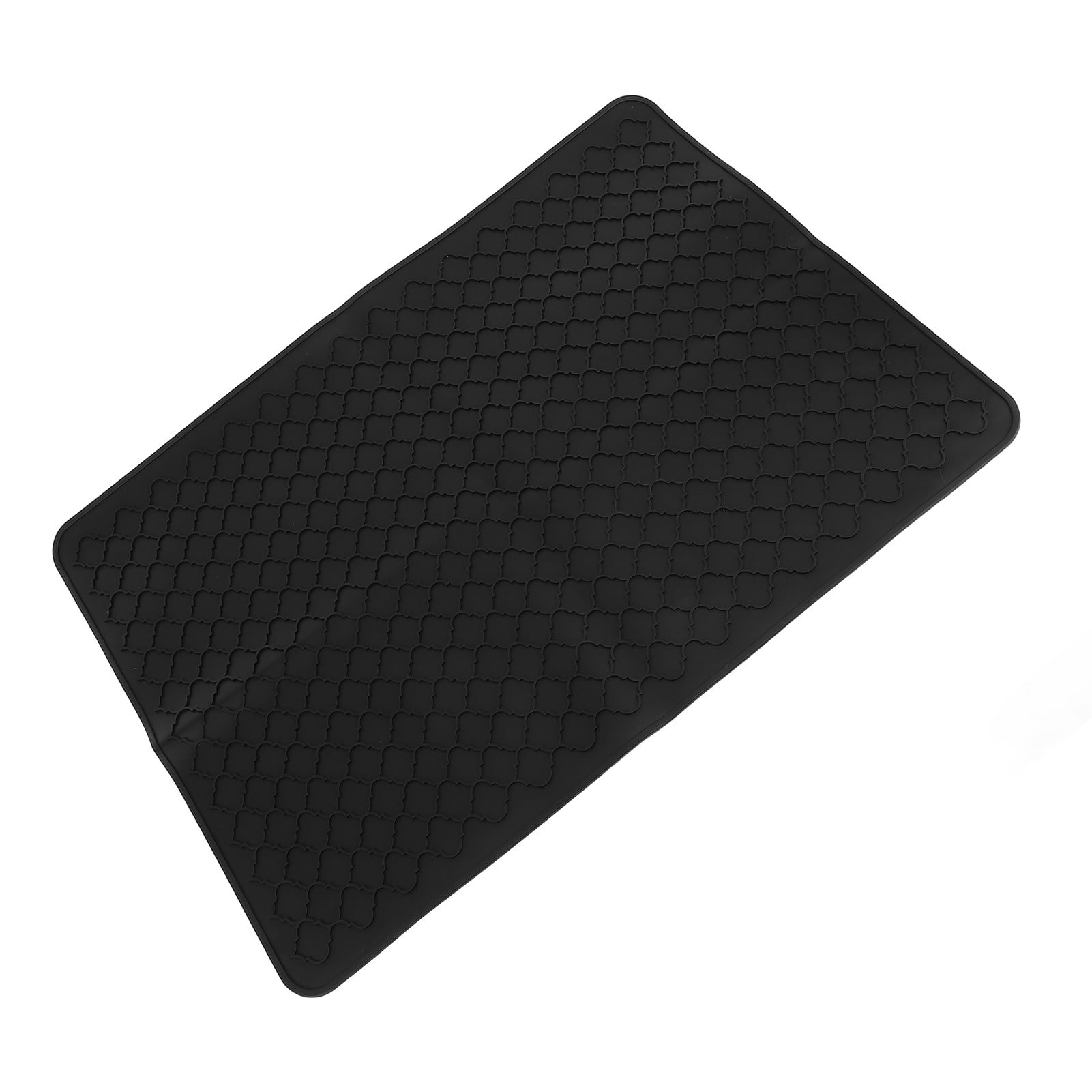 Yajisi Silicone Electric Stove Top Cover Mat 27.8 x 19.9 inches Multifunctional Dish Drying Mat Cooktop Protector, Black