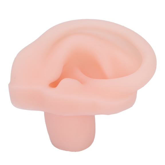 Yajisi Silicone Simulated Soft Ear Model Flexible Right Ear Model for Pharmacy Hospital Display, 8.00x7.00x4.00 Inches / 20.3x17.8x10.2 cm Professional Anatomical Structure Demonstration Study