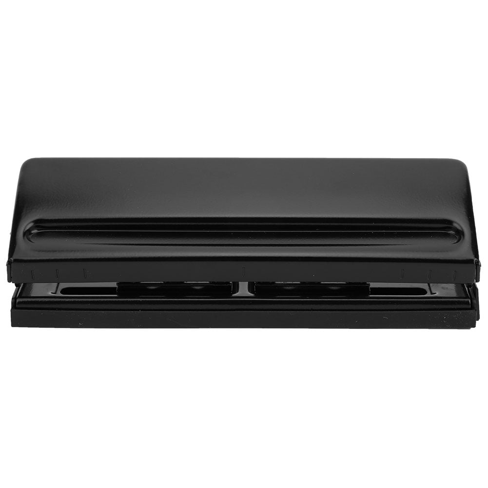 Yajisi Six Hole Adjustable Punching Machine Paper Puncher Office Supplies Black with Non-Slip Pad for Planner Insert Pages Binders and Organizers 7.87 inches / 20 cm Hole Puncher Tool