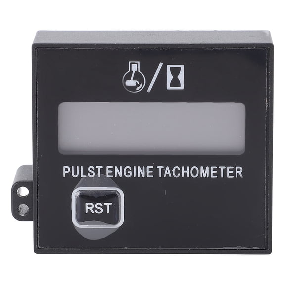 Yajisi Small Digital Engine Tachometer Hour Meter Waterproof Inductive RPM Gauge for Motorcycle ATV Golf Cart Chainsaw Yacht