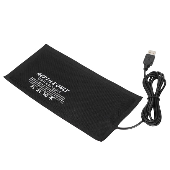 Yajisi Small Reptile USB Heating Pad Fiber Cloth Under Tank Heat Mat for Snakes Lizard Hermit Crab Turtle 8.27 inches / 21 cm
