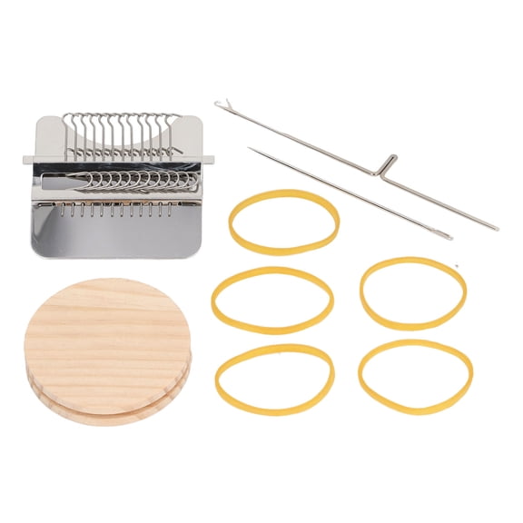 Yajisi Small Weaving Loom Multipurpose Efficient Portable Manual Darning Kit for Mending Clothes 12 Pin