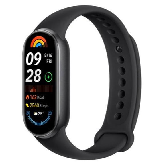 Yajisi Smart Band 9 1.62 inches / 4.11 cm AMOLED Screen Watch 150+ Sports Modes Black[cite: 1]