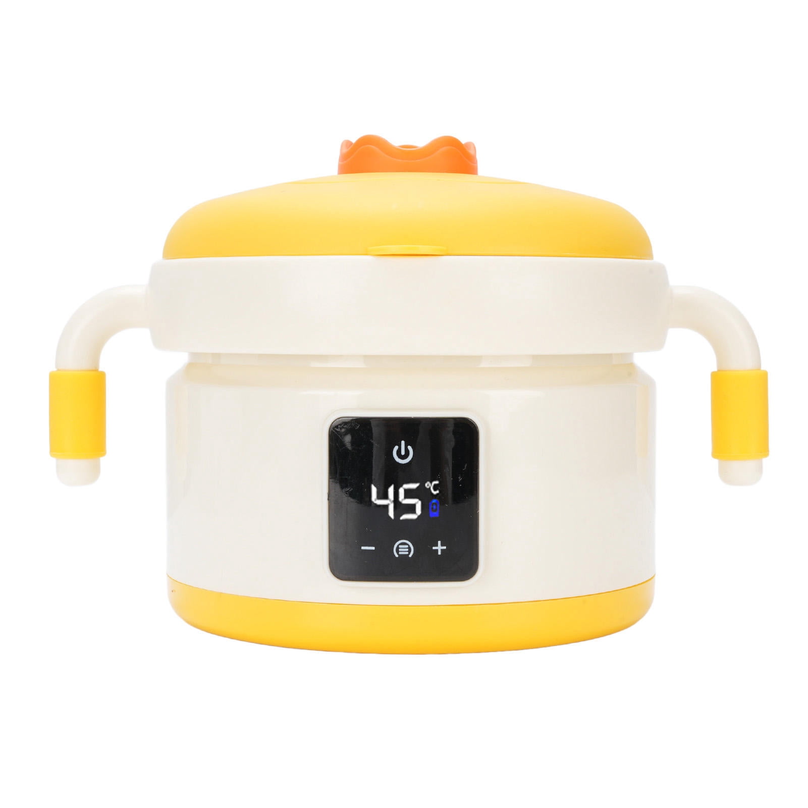 Yajisi Smart Electric Baby Food Warmer Bowl Portable Heated Toddler Feeding Container 4500mAh Rechargeable Battery 316 Stainless Steel Thermal Dish 8.3 inches / 21 cm BPA-Free