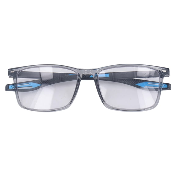Yajisi Smart Multifocal Blue‑Light Blocking Reading Glasses, 250‑Grey Frame, Progressive Lens, Anti‑Blue Light, Color‑Changing, Lightweight, Dual‑Use