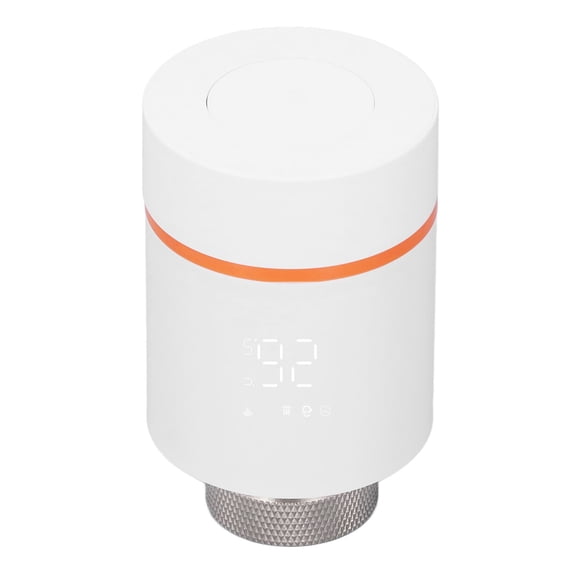 Yajisi Smart Zigbee Thermostat Radiator Valve Programmable Digital Temperature Control Head Compatible with Tuya System for Home Heating Energy Saving 4.33 inches / 11 cm
