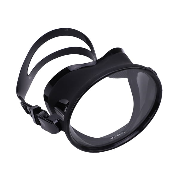Yajisi Snorkeling Glasses for Adults Men Women, Tempered Glass Silicone Diving Swim Mask with Adjustable Head Strap, 7.09 inches / 18 cm