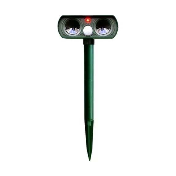 Yajisi Solar Animal Repeller Ultrasonic Outdoor Pest Repellent Weatherproof Farm Garden Repeller with Flashing Light Motion Detector for Squirrel, Raccoon, Deer
