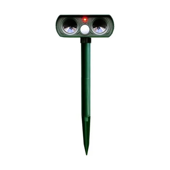 Yajisi Solar Animal Repeller Ultrasonic Outdoor Pest Repellent Weatherproof Farm Garden Repeller with Flashing Light Motion Detector for Squirrel, Raccoon, Deer