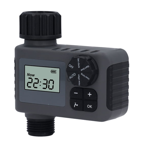 Yajisi Sprinkler Timer IP55 Waterproof Automatic Garden Water Timer for Lawn Pot Pool 3/4in NH Inlet 1 min-24 h Programmable Irrigation System Controller (12x12x6 in / 30.5x30.5x15.2 cm)