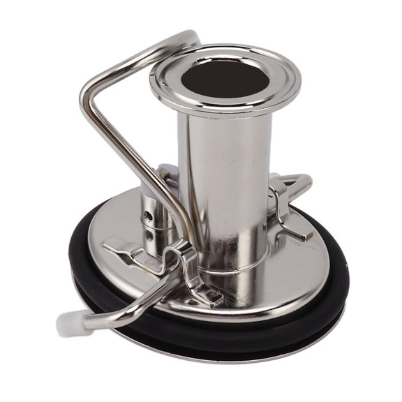 Yajisi Stainless Steel Beer Keg Lid, Carbonation Keg Lid with 1.5in 3 Clamp Ring for Homebrewing, 7.09 x 5.91 x 3.94 in