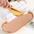 thumbnail image 1 of Yajisi Stainless Steel Nordic Oval Towel Tray Storage Tray Perfect for Snack Cosmetics Jewelry Copper 9.1x4.1 inches / 23.1x10.3 cm Vintage Decorative Serving Plate for Home Kitchen Bathroom, 1 of 9