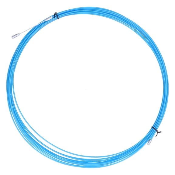 Yajisi Stainless Steel Wire Rope Blue Plastic-Covered 65.6ft/20m for Elevator Lifting Traction, Heavy-Duty Strong Construction, Weatherproof Stranded Cable Rope for Home Improvement & Industrial Use